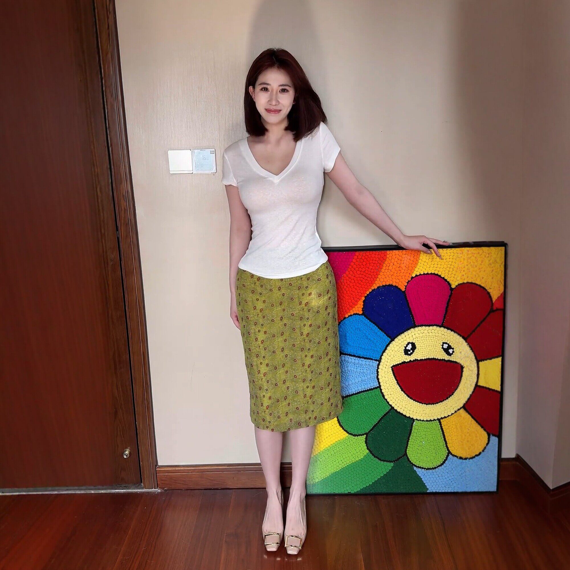纯欲少妇感两件套韩系温柔碎花裙