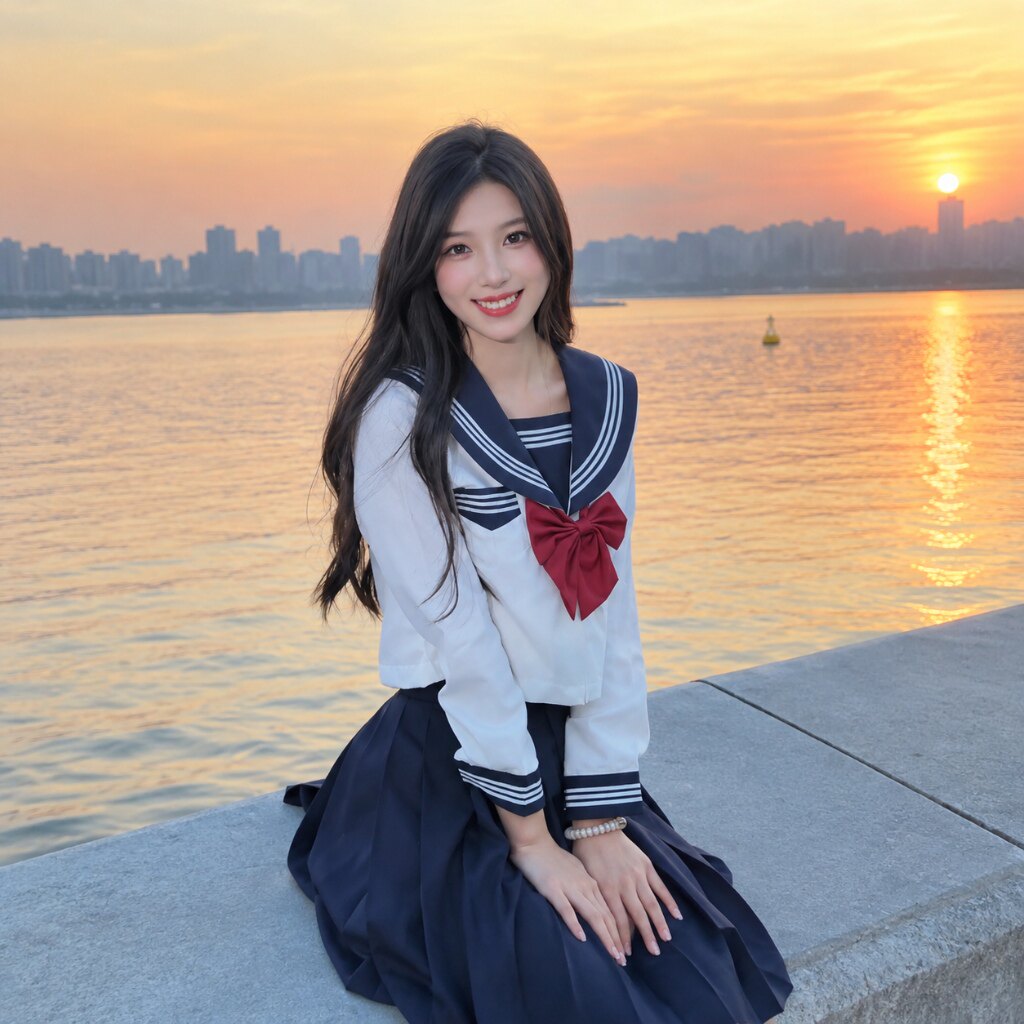 夜宵同款学院风水手服套装女春秋jk长袖蝴蝶结领带学生校服三件套