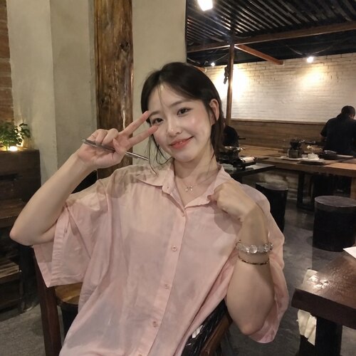 008同款韩版宽松长袖衬衫女秋季翻领粉色百搭款上衣简约百搭潮
