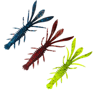 东鼎路亚软饵蜉蝣虾二代高弹内德钓组浮水虾浮游虾鲈鱼鳜鱼假饵