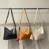 pouch新款 罗家puzzle fold 真皮变形折叠包女几何hobo包单肩腋下