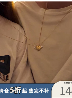 正版情侣PVCINC 礼物 纯铜镀金Heartbreak心碎时分套链爱心项链