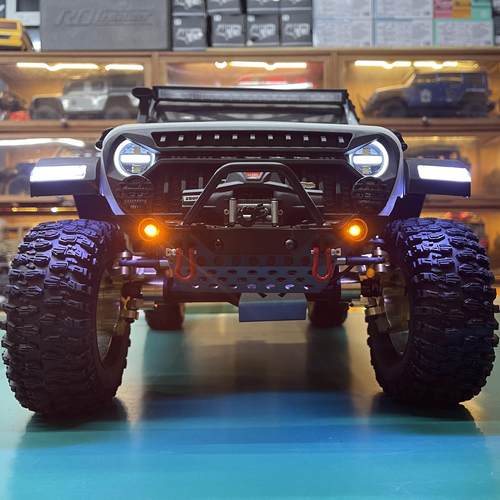 雷拉洛MK07升级改装款黄铜横梁 金属毒刺 变异毒刺 山羊前杠 RC模