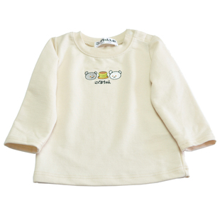 外单春秋男宝女宝长袖薄款圆领卫衣甜美小熊卡通针织儿童打底T恤