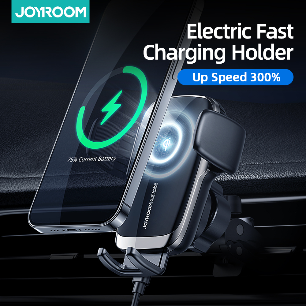 15W Qi Car Phone Holder Wireless Charging Automatic Alignmen