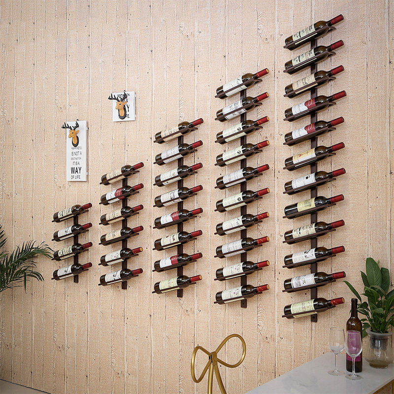 紅酒架鐵藝家用壁挂式酒架裝飾葡萄酒瓶架酒吧吧台創意酒櫃擺件在類目 餐飲具, 酒壺/酒杯/酒具, 酒架中 - 來自Buy2taobao.com提供專業的淘寶代購服務