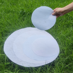 白色无纺布垫子种植专用土工布透气透水不烂根防止花盆底空隙漏土