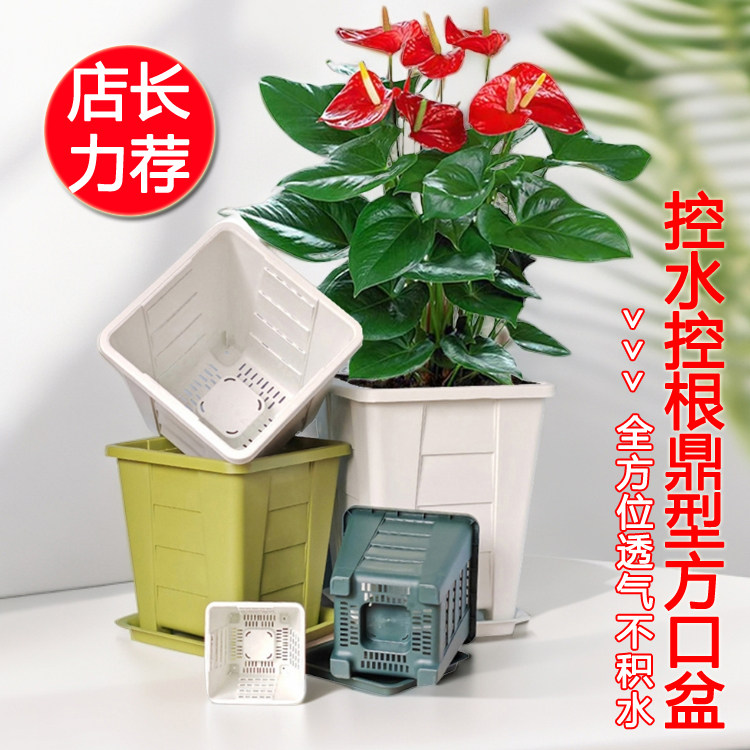 新款高脚正方形花盆通用树脂控根盆种食虫草捕蝇草猪笼草石斛兰花,鲜花速递/花卉仿真/绿植园艺,花盆,淘宝优惠券,粉丝福利购,淘宝优惠卷