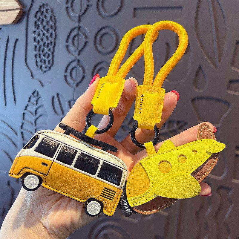 创意PU皮革交通工具钥匙扣挂件可爱皮质大巴车书包挂饰小礼品,节庆用品/礼品,钥匙扣,淘宝优惠券,粉丝福利购,淘宝优惠卷