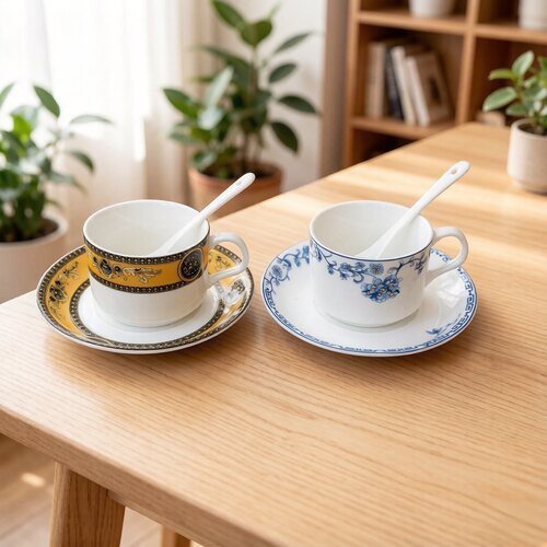 热卖实拍NEW清仓精品巨划算优质微瑕咖啡杯碟爆款特价2套包邮