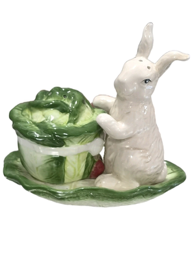 清仓特价瑕疵外贸纯手绘釉下彩布鲁瓷卡通家居饰品创意小摆件