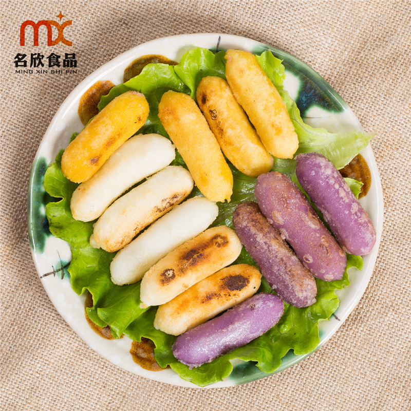 有心芝士夹心年糕500克*3袋(原味 紫薯 南瓜)韩式年糕火锅食材