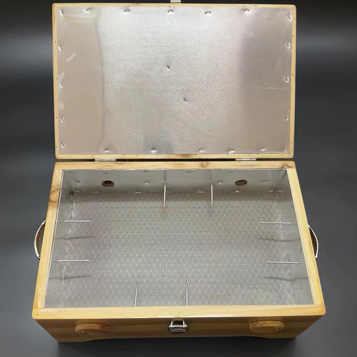 艾生源艾灸盒实木制可调温8针家用艾灸箱温灸器随身灸器具艾条盒