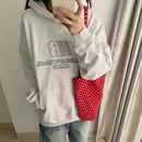 外套宽松休闲上衣 灰色美式 卫衣女2025新款 春秋冬季 加绒套头连帽衫