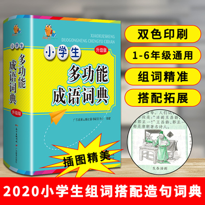 小学生多功能成语词典：广东教育出版社辞书研发中心 组编 汉语工具书实用组词新华字典大全彩色本彩图 文教 工具书现代汉语常用