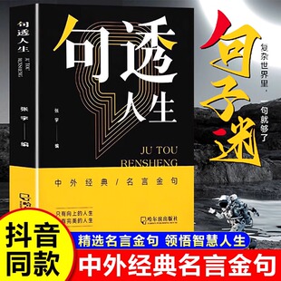 人生领悟智慧人生国学金句速查宝典 名言名句生活写照老人言职场成功励志书籍人生智慧成功哲学只有向上 句透人生正版 精选中外经典
