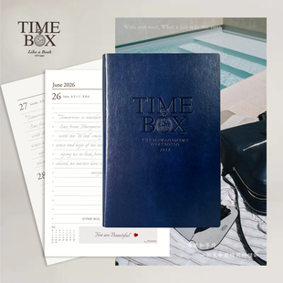 TIMEBOX 办公记录本 2026年度记事本365天加厚B5每日记录本A5时间管理效率日记本线装