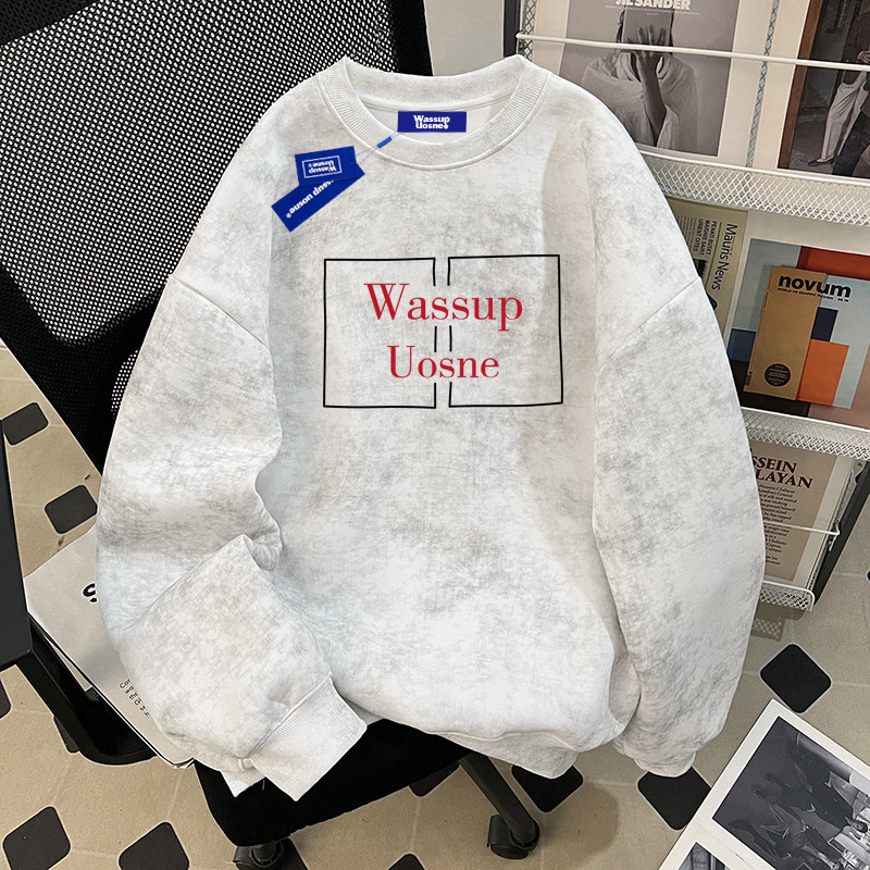 WASSUP潮牌男士高街复古痞帅上衣