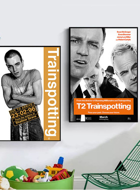 Trainspotting_猜火车经典电影海报装饰画主题酒店个性床头挂画