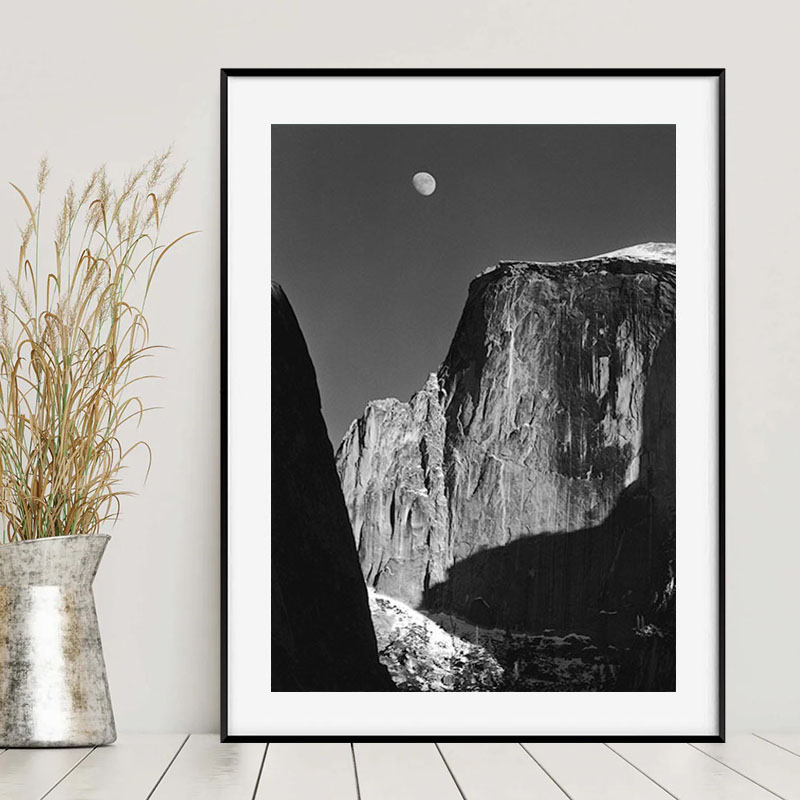 安塞尔·亚当斯经典黑白风景挂画