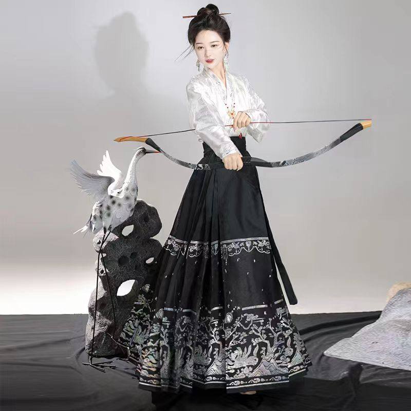 原创[九星连珠]明制汉服螺钿马面裙刺绣上衣中式国风日常通勤女,女装/女士精品,汉服套装,淘宝优惠券,粉丝福利购,淘宝优惠卷