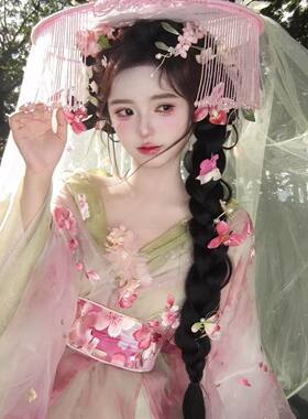 花神司 樱樱 战国袍汉服女绝美超仙气大袖衫2026新款日常仙女风