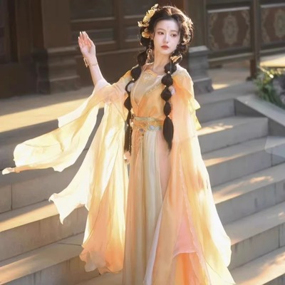 春雾颂(金翎纱)仙侠风汉服女宋制齐腰新款套夏款仙气飘逸