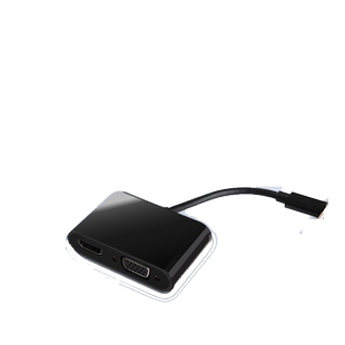 联想thinkplus LC02 多功能Type-c笔记本扩展坞2口分线器一拖二hub扩展坞