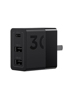 联想thinkplus 光影系列多口充电器 40W 30W 20W 12W 适用于手机平板电子设备 便携旅行电源