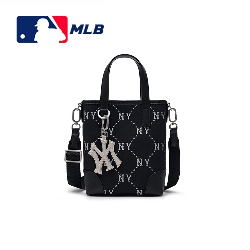 高小姐香港MLB男女复古老花系列斜挎包时尚LOGO3ACRS054N