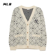 MLB美职棒针织衫 休闲秋冬保暖外套3AKCM0134 男女简奢复古老花开衫