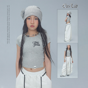 透气美式 CBXLAB儿童街舞潮牌白色速干 裤 工装 jazz运动潮 大香蕉