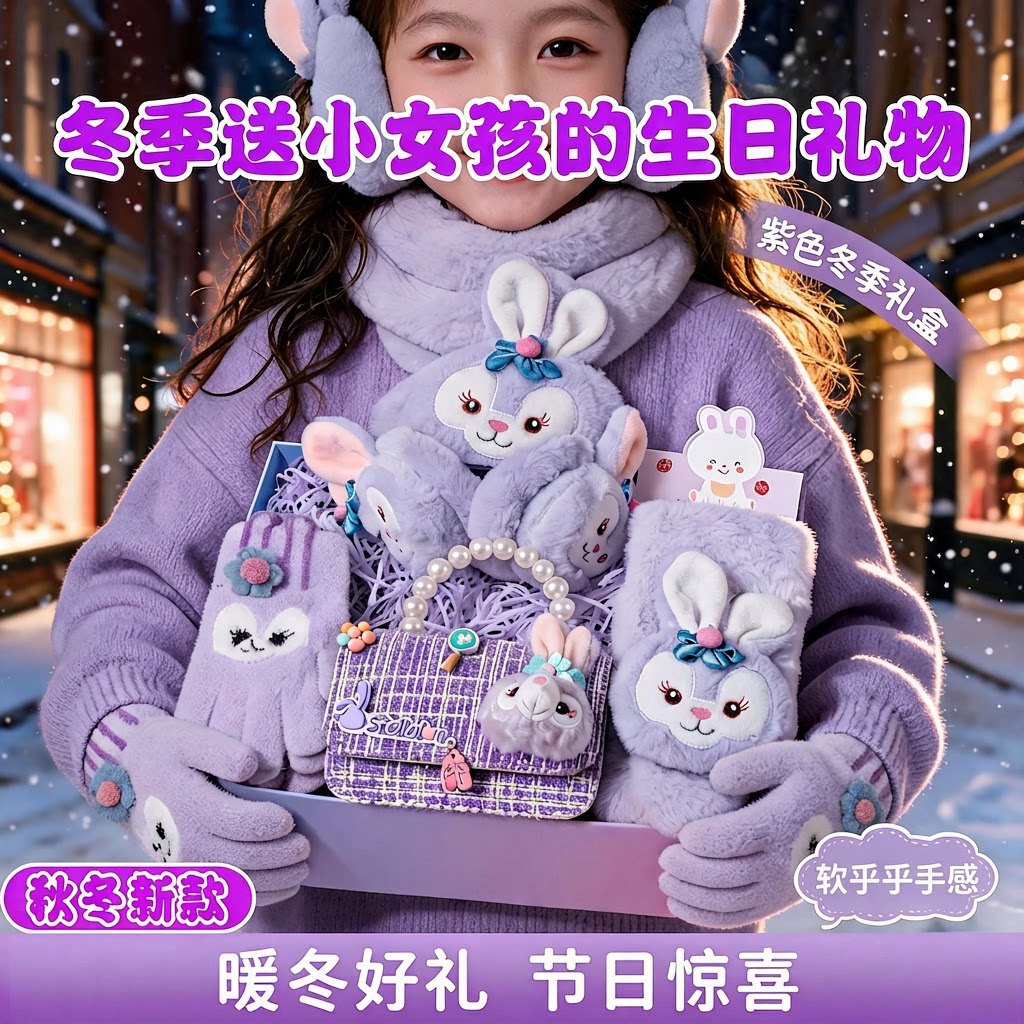 小女孩秋冬季保暖10岁生日礼物童