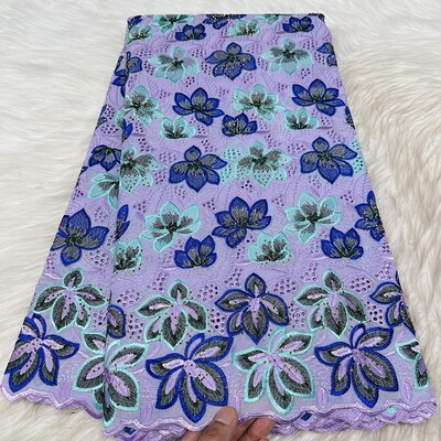 非洲花边礼服裙面料民族服装刺绣棉布 swiss voile lace fabric