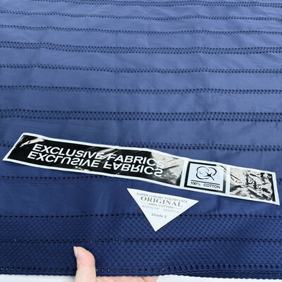 EXCLUSIVE FABRICS POLISH  LACE 非洲新款纯棉镂空条纹面料布料