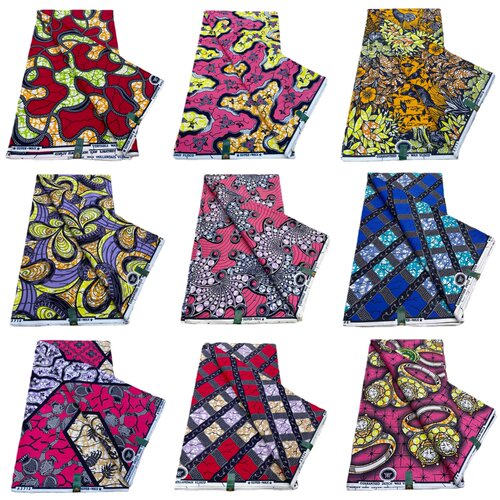 super wax fabric african Ankara print wax cotton非洲蜡染布