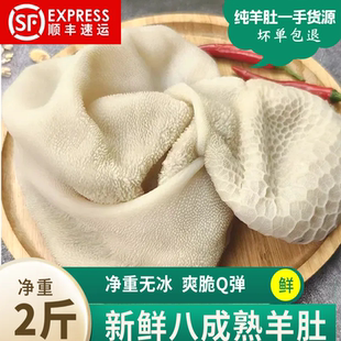 羊肚新鲜原味熟羊净肚整个水发羊胃2 斤冷冻羊杂火锅羊汤串串食材