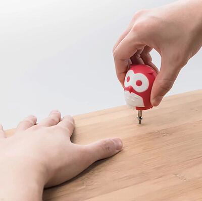 创意摆件 台湾iThinking猫头鹰Huku多功能螺丝刀工具修缮树干礼物