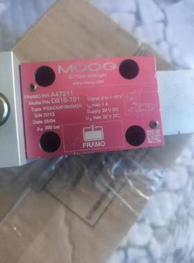 询价FRAMO泵伺服电磁阀 A47211 MOOG D816-101议价议价