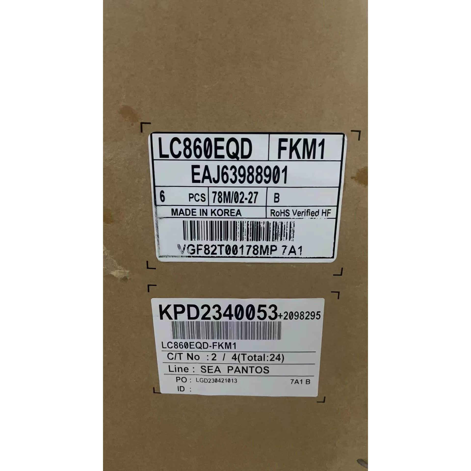 LD860DBN-UJA1 LC860EQD-FKM1 LC860EQY-FJA3