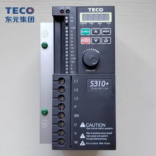 TECO东元变频器S310+-401 2 3 5-H3BCDC三相380V电机调速器 2p5h1