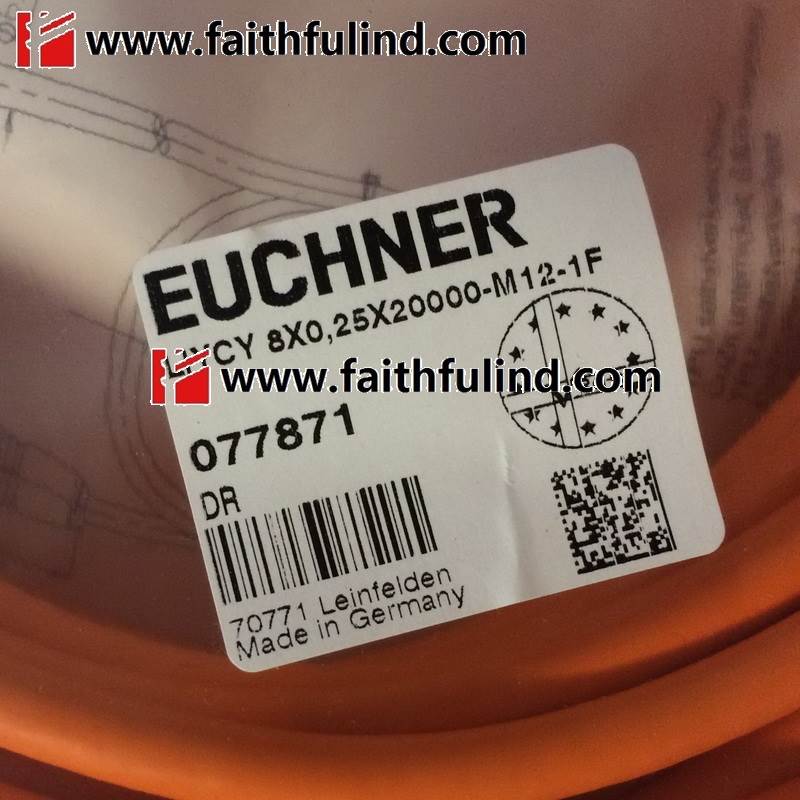 Euchner 077871 安士能连接线 C-M12F08-08X025PV20,0-GA