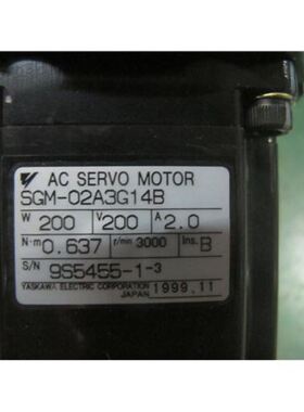 SGM-02A3G14B CP-20A-5-J401A-SP 安川伺服电机带减速机