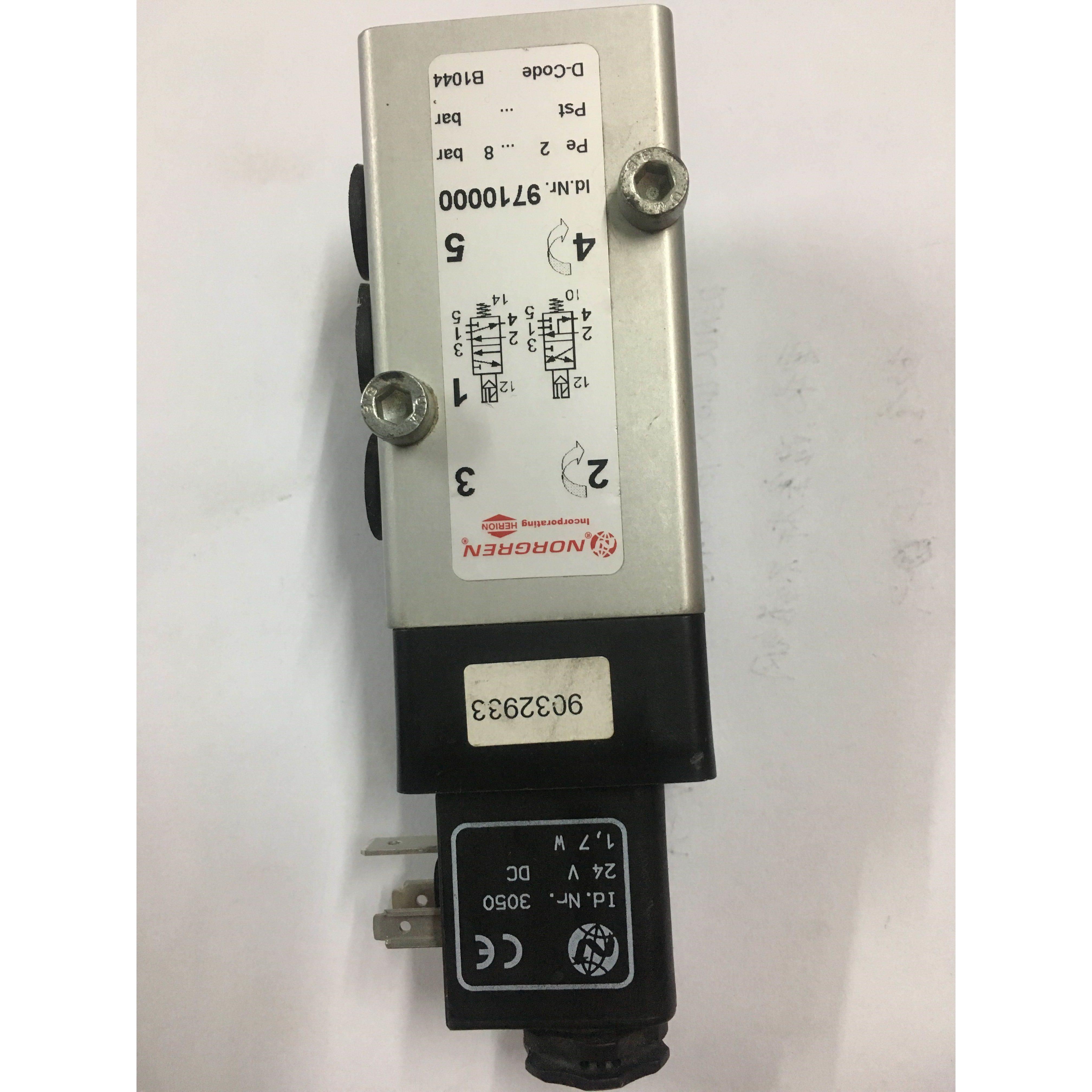 诺冠NORGREN海隆HERION电磁阀换向阀9710000全新真品DC24秒发货