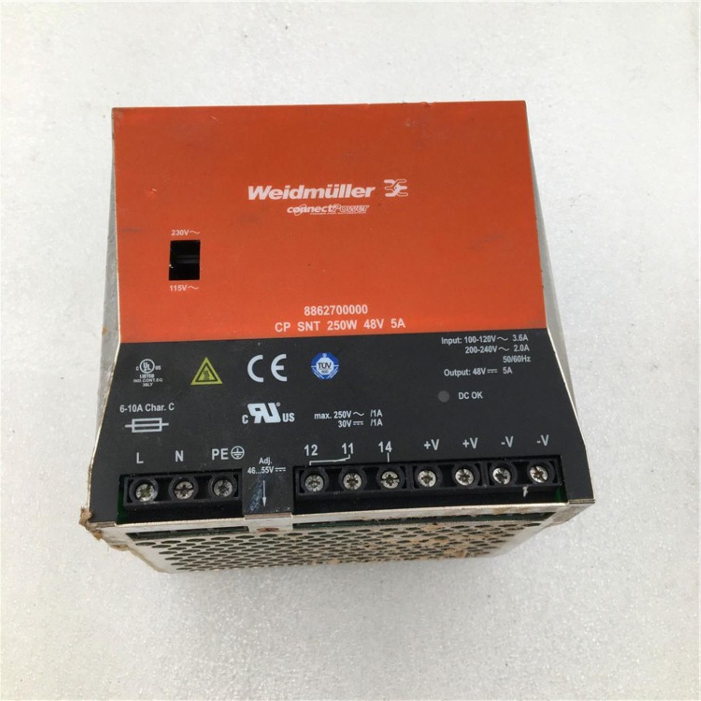 魏德米勒Weidmuller电源 8862700000  CP SNT 250W 48V 5A 9