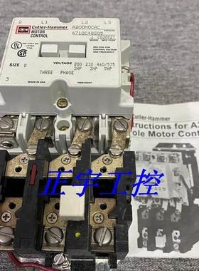 询价CUTLER-HAMMER接触器 A200M0CAC 6710C48G05议价议价