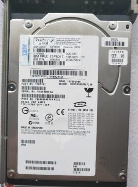 【汇盈传感器】IBM 5208 73P8017 73P8005 26K5209 DS4300 300G 1