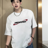 国潮牌美式 字母印花重磅上衣TEE 新款 宽松纯棉短袖 t恤男春夏季