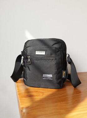 港风3T斜挎小包防水尼龙牛津布轻便小布包多层男女休闲运动小包包