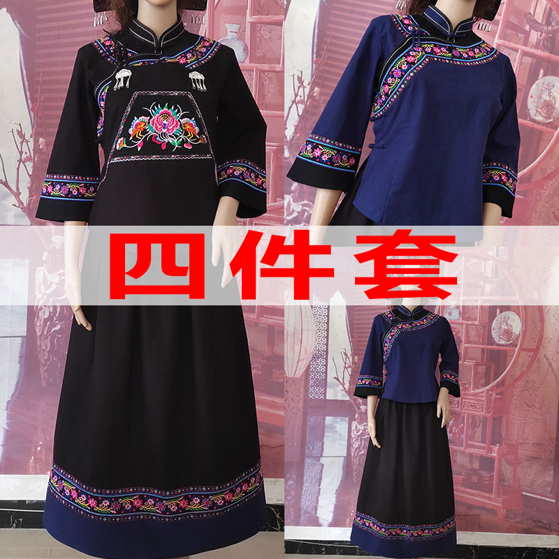布依族服装少数民族服装女装贵州2323新款套装土布苗族壮族民族服